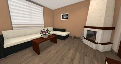 Vizualizace - obývací pokoje