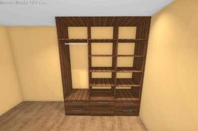 Vizualizace - skříně